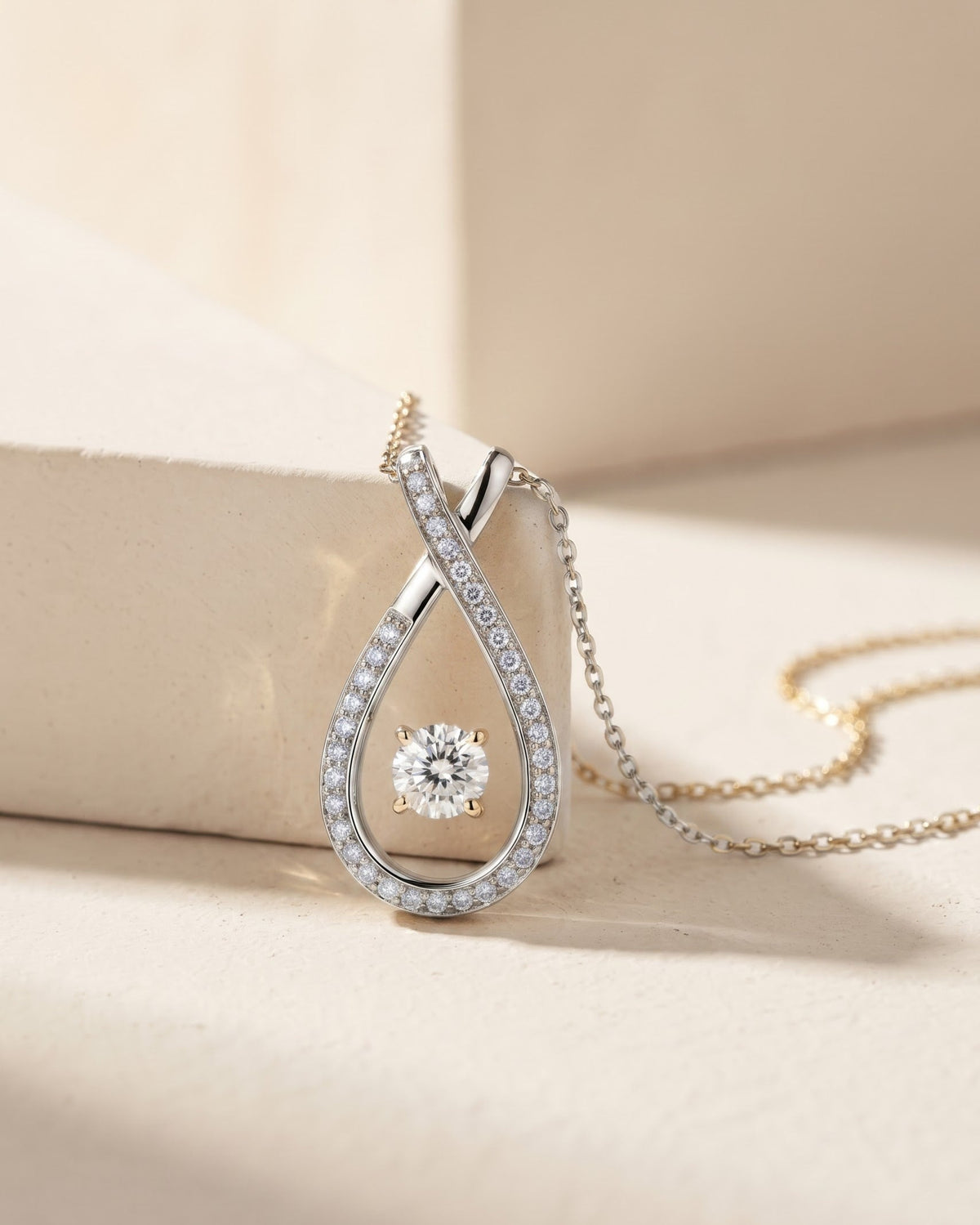 Estuary Open Teardrop Necklace