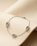 Celeste Oval Link Station Bracelet