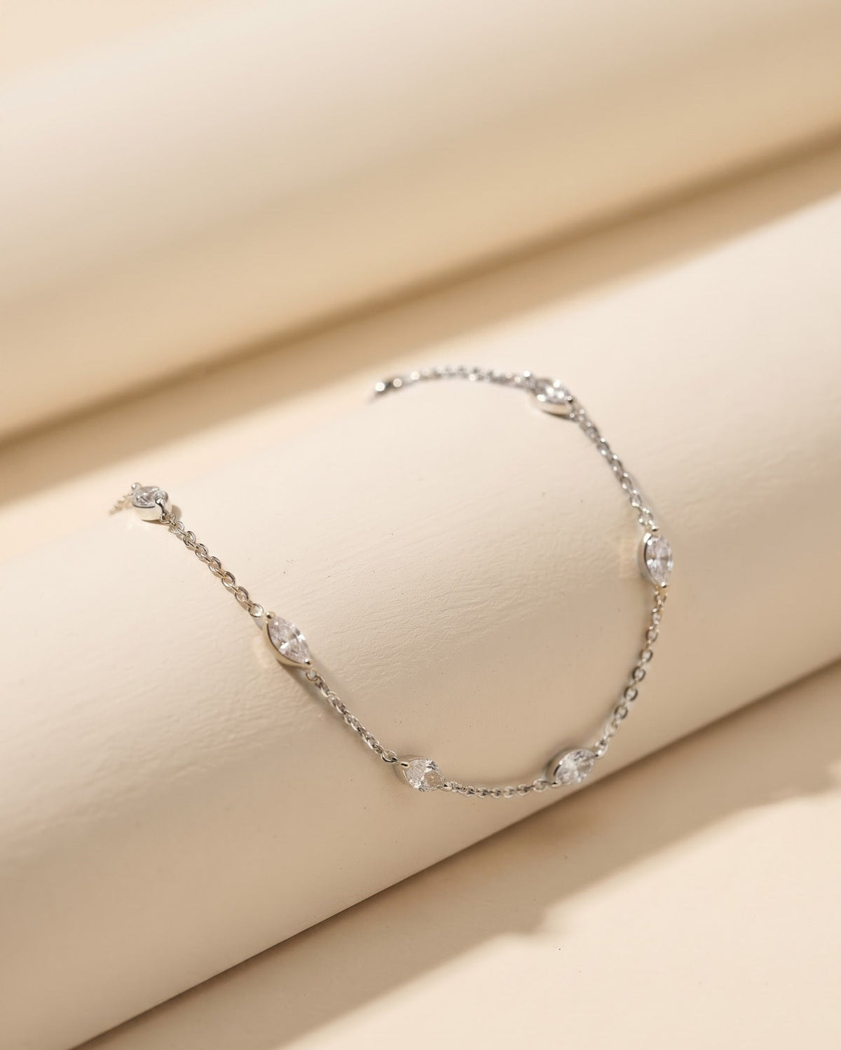 Bellatrix Marquise Station Bracelet