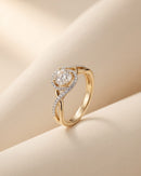 Solstice Halo Triple Band Ring