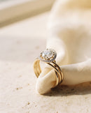 Solstice Halo Triple Band Ring