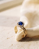 Solstice Halo Triple Band Ring