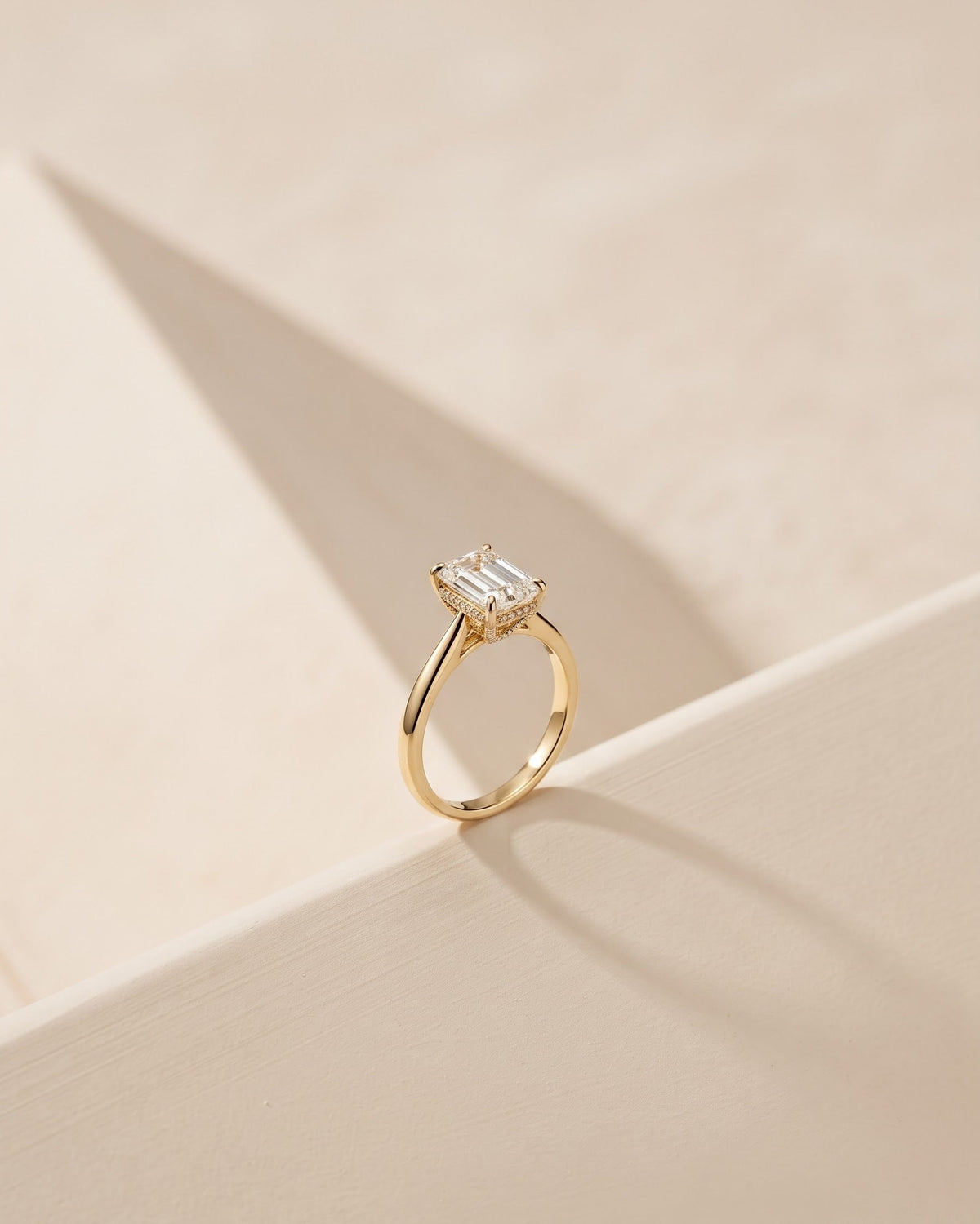 Solstice Emerald Solitaire Ring