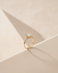 Solstice Emerald Solitaire Ring