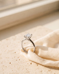 Solstice Emerald Solitaire Ring