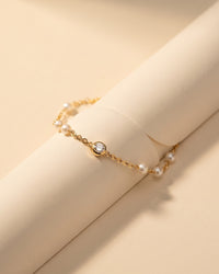 Terrace Pearl and Diamond Bracelet