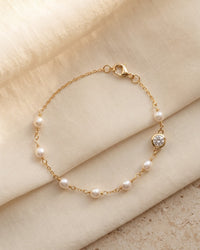 Terrace Pearl and Diamond Bracelet