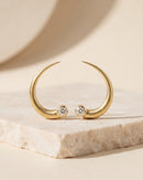 Pilaster Tapered Hoop Earrings