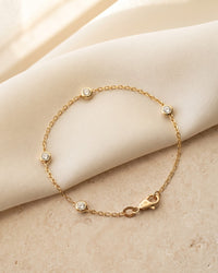 Slate Bezel Station Bracelet