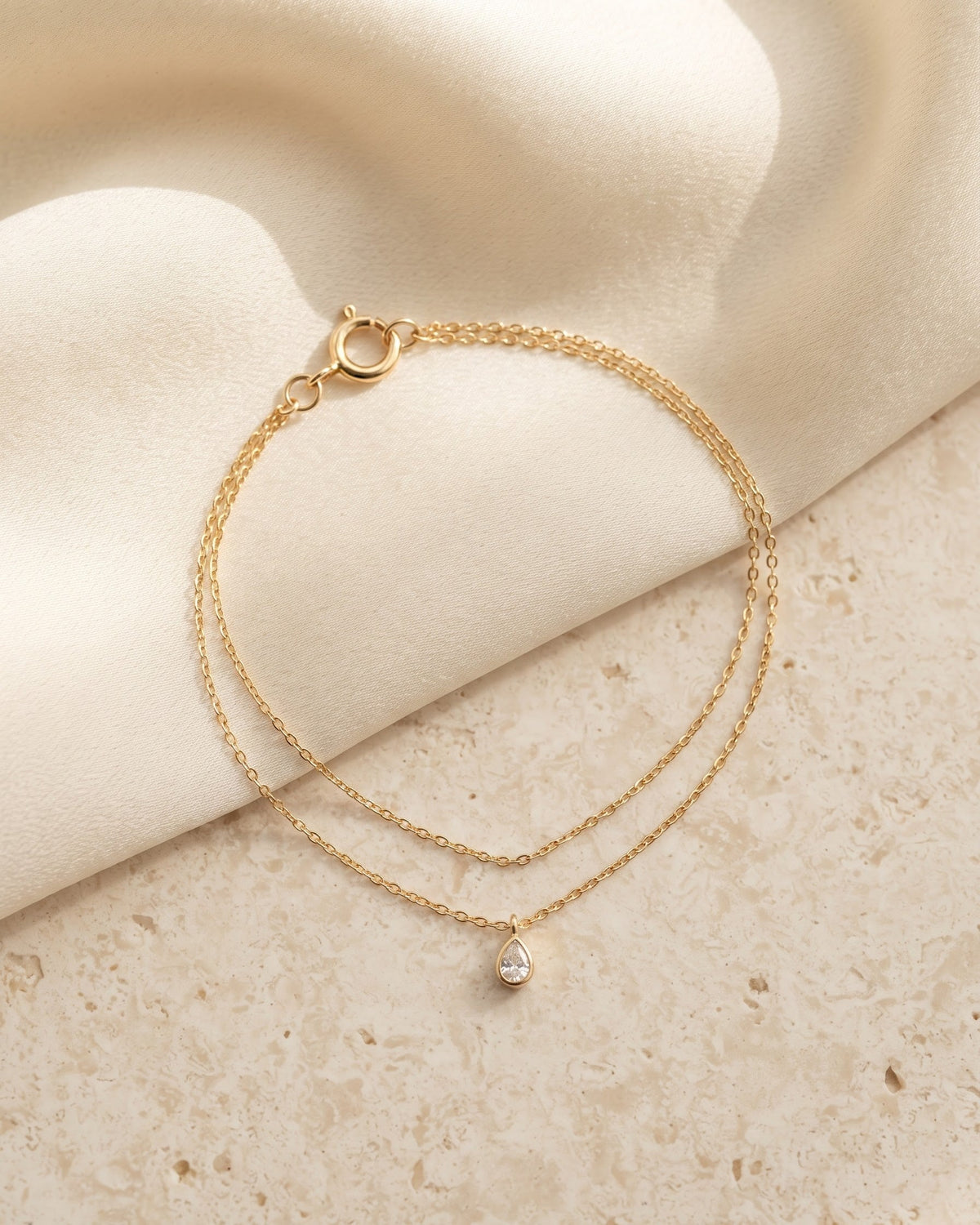 Equinox Pear Drop Chain Bracelet