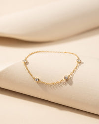 Slate Bezel Station Bracelet