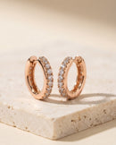 Astra Pavé Huggie Earrings