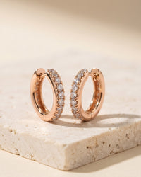 Astra Pavé Huggie Earrings