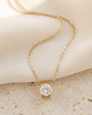 Portico Solitaire Pendant Necklace