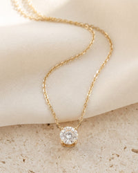 Portico Solitaire Pendant Necklace