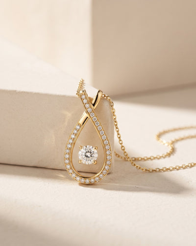 Estuary Open Teardrop Necklace