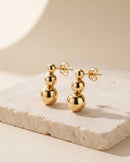 Sable Triple Ball Studs