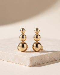 Luna Graduated Ball Drop Earrings