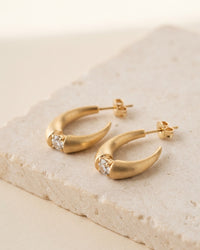 Pilaster Tapered Hoop Earrings