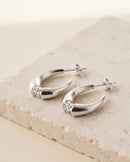 Pilaster Tapered Hoop Earrings