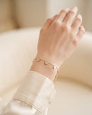 Frieze Heart Station Bracelet