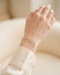 Frieze Heart Station Bracelet