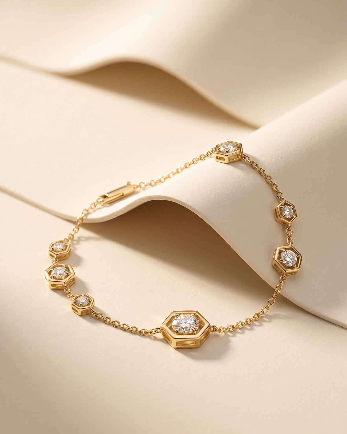 Soleil Hexagon Station Bracelet
