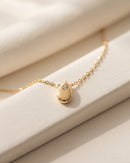 Halcyon Teardrop Solitaire Necklace