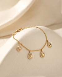 Meridian Teardrop Halo Bracelet