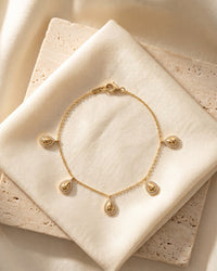 Meridian Teardrop Halo Bracelet