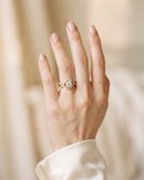 Solstice Halo Triple Band Ring