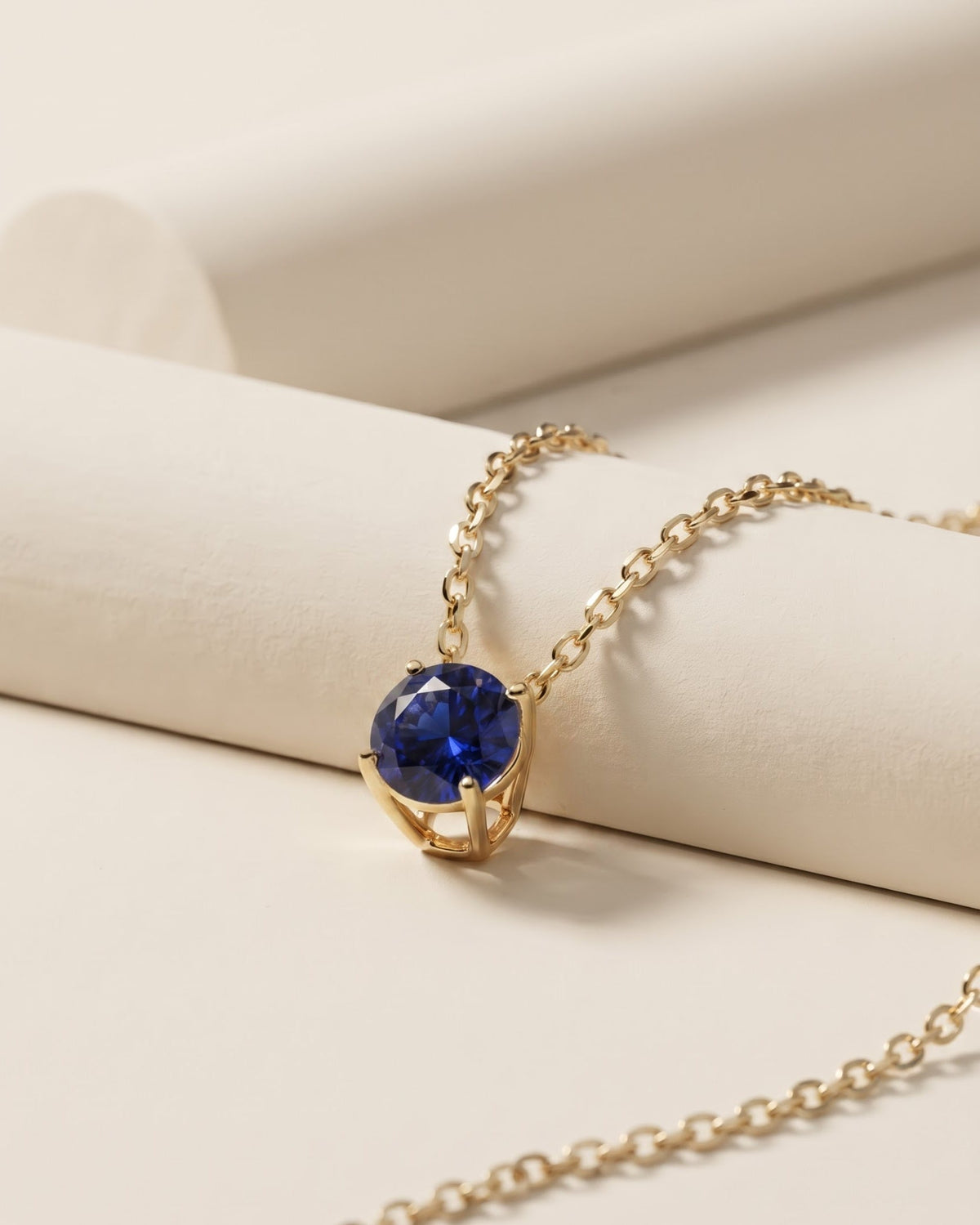 Portico Solitaire Pendant Necklace