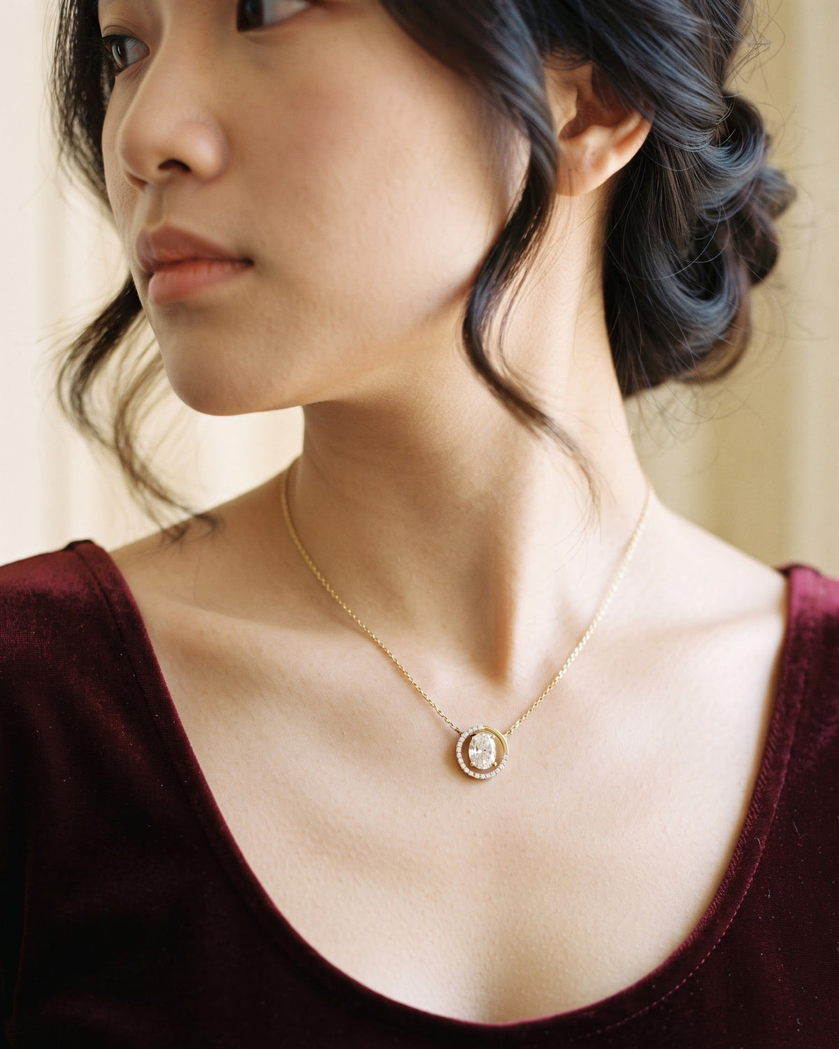 Soleil Heart Pendant Necklace