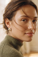 Cove Diamond Bezel Huggie Earrings