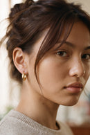 Mica Plain Huggie Earrings