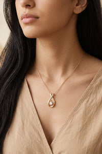 Estuary Open Teardrop Necklace