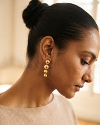 Luna Graduated Ball Drop Earrings