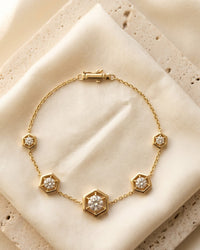 Soleil Hexagon Station Bracelet